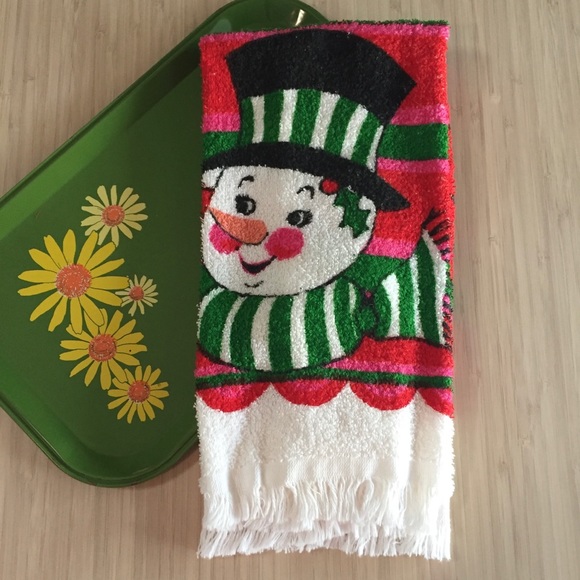 80s Santa-Snowman Towel - Picture 2 of 8